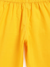 Load image into Gallery viewer, Campana Boys Mrinal Button Down Kurta Pyjama Set - Kantha Block Print - Teal & Yellow