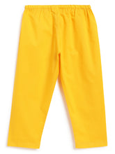 Load image into Gallery viewer, Campana Boys Mrinal Button Down Kurta Pyjama Set - Kantha Block Print - Teal & Yellow