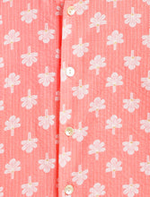 Load image into Gallery viewer, Campana Boys Mrinal Button Down Pure Cotton Kurta Pyjama Set - Kantha Blockprint - Peach & White