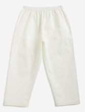 Load image into Gallery viewer, Campana Boys Mrinal Button Down Kurta Pyjama Set - Block Print - Lime Green & Peach