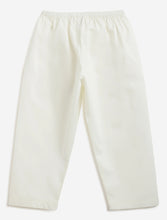 Load image into Gallery viewer, Campana Boys Mrinal Button Down Kurta Pyjama Set - Block Print - Lime Green & Peach