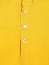 Load image into Gallery viewer, Campana Boys Ishaan Dhoti Kurta with Jacket Set - Sequin Embroidery - Yellow & Blue