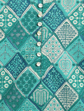 Load image into Gallery viewer, Campana Boys Mehul Dhoti Kurta Set - Burfi Pattern - Green & Blue