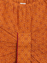 Load image into Gallery viewer, Campana Boys Mehul Pure Cotton Kali Print Dhoti Kurta Set - Maroon & Mustard