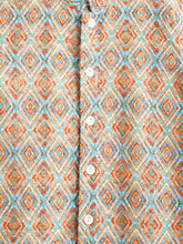 Load image into Gallery viewer, Campana Boys Sherwani Set - Burfi Embroidery - Rust & Blue