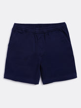 Load image into Gallery viewer, Campana Boys Felix Pull-on Cotton Twill Shorts - Navy Blue