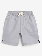 Load image into Gallery viewer, Campana Boys Woven Cotton Elastane Pull On Shorts - Light Grey