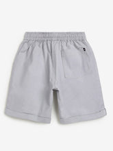 Load image into Gallery viewer, Campana Boys Woven Cotton Elastane Pull On Shorts - Light Grey