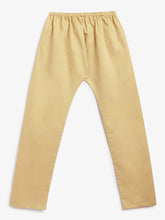 Load image into Gallery viewer, Campana Boys Mehul Kurta Pyjama Set - Chanderi Khari Print - Red & Gold