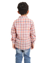 Load image into Gallery viewer, Campana Boys Wilson Full Sleeve Shirt - Checks - Orange & Multicolour