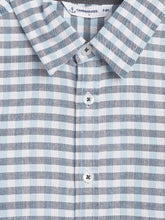 Load image into Gallery viewer, Campana Boys Wilson Checked Full Sleeve Shirt - Blue & Grey