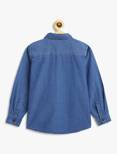 Load image into Gallery viewer, Campana Boys Pure Cotton Full Sleeves Denim Shirt - Blue