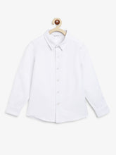 Load image into Gallery viewer, Campana Boys Wilson Full Sleeves Oxford Shirt - White