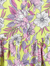 Load image into Gallery viewer, Campana Girls Cheryl Halter Neck Dress - Tropical Floral Print - Pink & Yellow