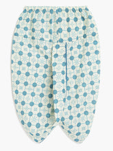 Load image into Gallery viewer, Campana Boys Bansi Dhoti Kurta Set- Circles Print - Blue & White