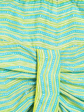 Load image into Gallery viewer, Campana Boys Bansi Dhoti Kurta Set - Buta & Zigzag Print - Blue & Lime Green