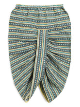 Load image into Gallery viewer, Campana Boys Bansi Dhoti Kurta Set - Vintage Floral Print - Blue & Grey