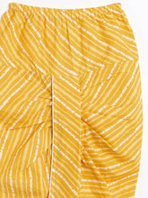 Load image into Gallery viewer, Campana Boys Mehul Dhoti Kurta Set - Geometric Print - Off White & Yellow