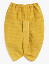 Load image into Gallery viewer, Campana Boys Bansi Dhoti Kurta Set - Kantha Stripes - Aqua Blue & Mustard