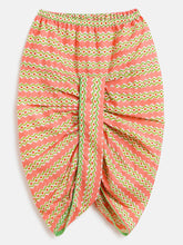 Load image into Gallery viewer, Campana Boys Bansi Pure Cotton Anaar Print Dhoti Kurta Set - Yellow & Peach