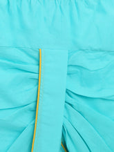 Load image into Gallery viewer, Campana Boys Bansi Pure Cotton Leheriya Print Dhoti Kurta Set - Yellow & Turquoise