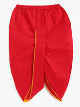 Load image into Gallery viewer, Campana Boys Pure Cotton Floral Blockprint Dhoti Kurta Set - Mustard & Maroon