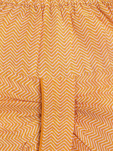 Load image into Gallery viewer, Campana Boys Bansi Dhoti Kurta Set - Floral Jaal Print - Brick Orange & Mustard