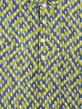 Load image into Gallery viewer, Campana Boys Palash Kurta Pyjama Set - Bandhani Diamonds - Blue & Green
