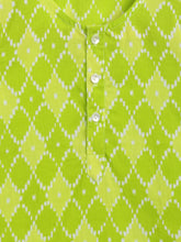 Load image into Gallery viewer, Campana Boys Mrinal Kurta Pyjama Set - Burfi Print - Green