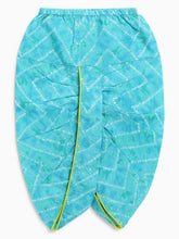 Load image into Gallery viewer, Campana Boys Mahiya Dhoti Kurta with Jacket Set - Block Print & Bandhini - Lime & Turquoise