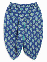 Load image into Gallery viewer, Campana Boys Mahiya Dhoti Kurta with Jacket Set - Block Print & Chevron - Ink Blue & Sea Green