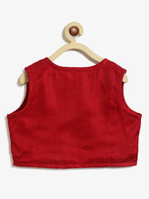 Load image into Gallery viewer, Campana Boys Mahiya Dhoti Kurta with Jacket Set - Floral Print - Blue & Red