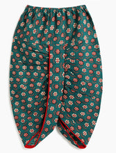 Load image into Gallery viewer, Campana Boys Mahiya Cotton Dhoti Kurta with Jacket Set - Floral Print - Teal Green & Maroon