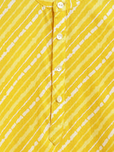 Load image into Gallery viewer, Campana Boys Nishant Kurta Set with Jacket - Yellow & Off White