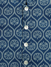 Load image into Gallery viewer, Campana Boys Nishant Floral Printed Cotton Kurta Pyjama Jacket Set - Navy Blue