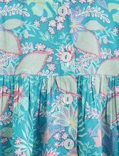 Load image into Gallery viewer, Campana Girls Amy Pack of 2 Printed Dresses - Flowers & Dots - Turquoise & Yellow