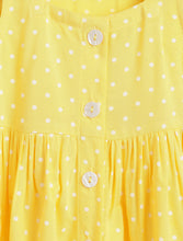 Load image into Gallery viewer, Campana Girls Amy Pack of 2 Printed Dresses - Flowers & Dots - Turquoise & Yellow