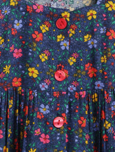 Load image into Gallery viewer, Campana Girls Amy Pack of 2 Printed Dresses - Flowers & Dots - Red & Navy