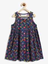 Load image into Gallery viewer, Campana Girls Amy Pack of 2 Printed Dresses - Flowers & Dots - Red & Navy