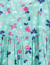 Load image into Gallery viewer, Campana Girls Amy Pack of 2 Dresses - Flowers & Dots - Navy & Turquoise