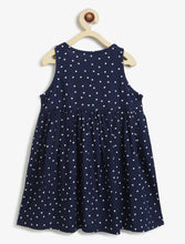 Load image into Gallery viewer, Campana Girls Amy Pack of 2 Dresses - Flowers & Dots - Navy & Turquoise