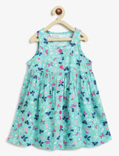 Load image into Gallery viewer, Campana Girls Amy Pack of 2 Dresses - Flowers & Dots - Navy & Turquoise