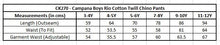 Load image into Gallery viewer, Campana Boys Rio Cotton Twill Chino Pants - Black