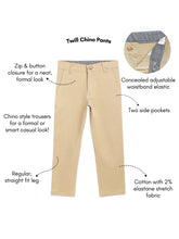 Load image into Gallery viewer, Campana Boys Rio Cotton Elastane Twill Chino Pants - Beige