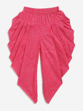 Load image into Gallery viewer, Campana Girls Kiran Kurti with Patiala Dhoti & Dupatta - Floral Bandhej Print - Yellow & Magenta