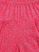 Load image into Gallery viewer, Campana Girls Kiran Kurti with Patiala Dhoti & Dupatta - Floral Bandhej Print - Yellow & Magenta