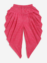 Load image into Gallery viewer, Campana Girls Kiran Kurti with Patiala Dhoti & Dupatta - Floral Bandhej Print - Yellow & Magenta