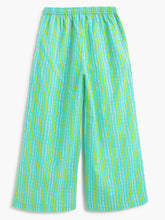 Load image into Gallery viewer, Campana Girls Udita Tunic & Culottes Indo Western Set - Floral Print - Lime & Blue