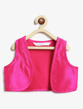 Load image into Gallery viewer, Campana Girls Zoe Cotton Dress with Short Jacket - Floral Print - Yellow & Magenta