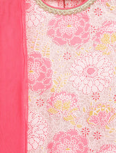 Load image into Gallery viewer, Campana Girls Chitra Floral Printed Kurta Set with Dupatta - Light Pink